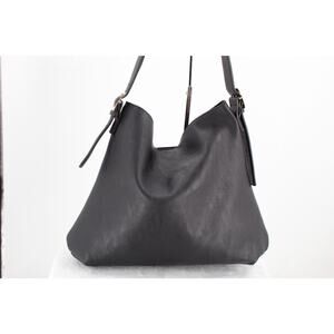 Universal Thread™ Faux Leather Hobo Shoulder Bag – Black